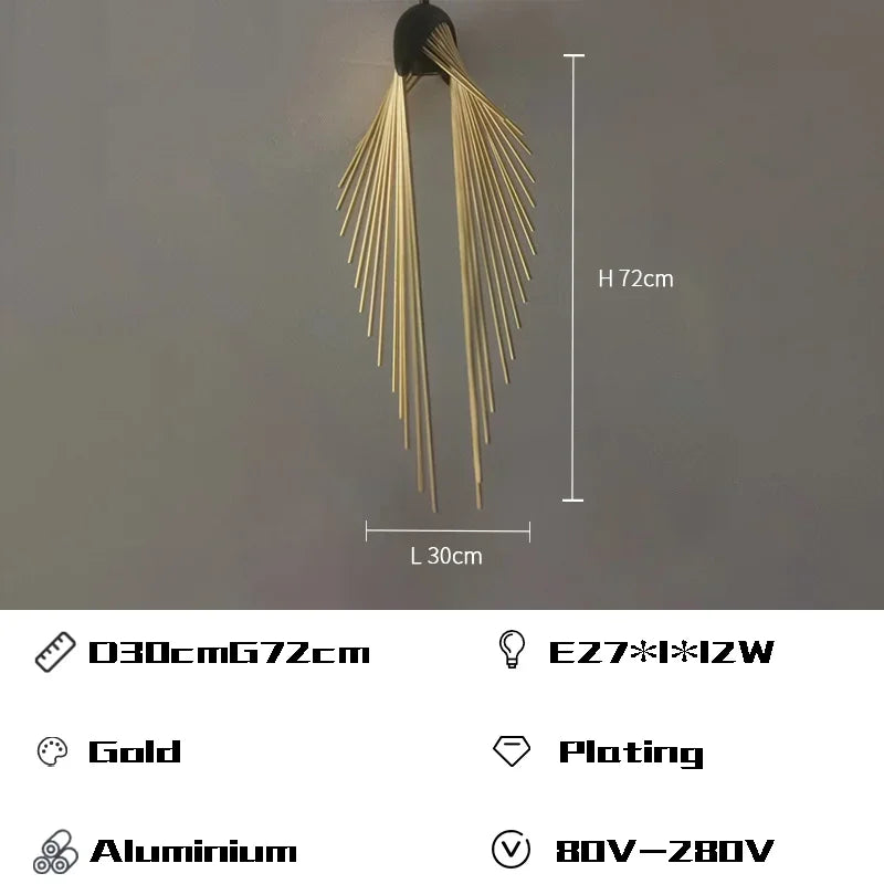 Designer Flying Wing Shape LED Chandeliers | Modern Living Room Pendant Lamps