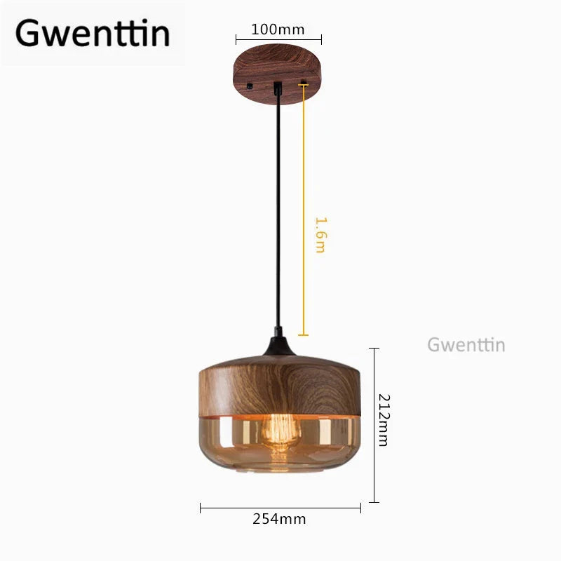 Vintage Industrial Glass Pendant Lights Kitchen Lighting