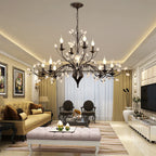 Crystal Chandelier: Modern LED Pendant Lamp for Living, Dining, Bedroom, Kitchen. Vintage American Style.