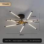 Stick Chandelier for Living Room Dining Kitchen LED Lighting Fixtures