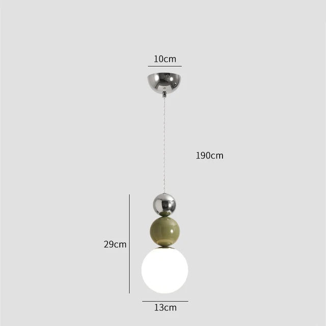 Cream Style Modern Minimalist Nordic Pendant Light for Master Bedroom