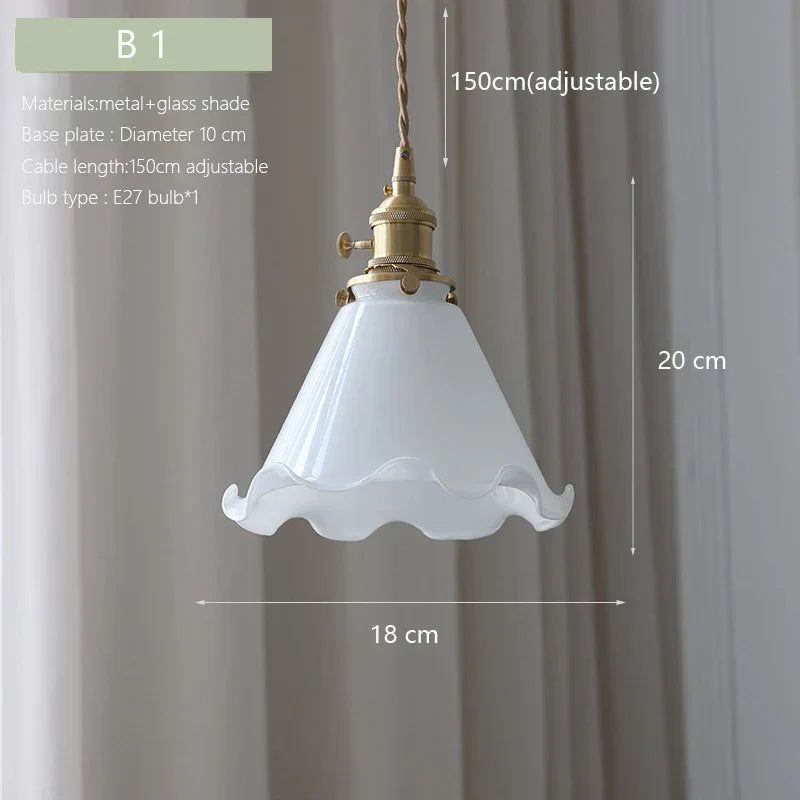 Scandinavian Brass Chandelier: Modern Luxury Glass Hanging Lamp for Dining Table & Bedside