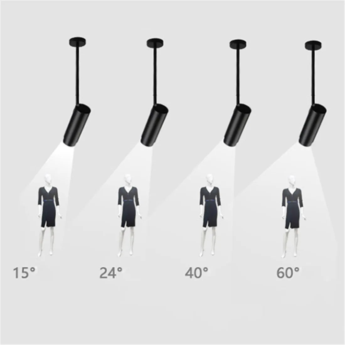 Adjustable Beam Ceiling Spotlight for Store Office Bar Accent Lighting