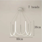 U-Shape LED Pendant Chandelier for Modern Minimalist Luxury Home Decor