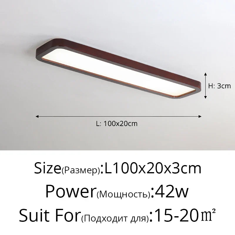 LED Ceiling Lights: Modern Nordic Kitchen Study Living Room Dimmable Remote Control