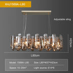 Crystal LED Chandelier for High-end Living Spaces