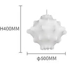 Viscontea Silk Pendant Light: Designer Italian Lamp for Living Room, Bedroom, Kitchen & Dining