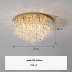 Modern Crystal LED Ceiling Chandelier Lighting Fixture