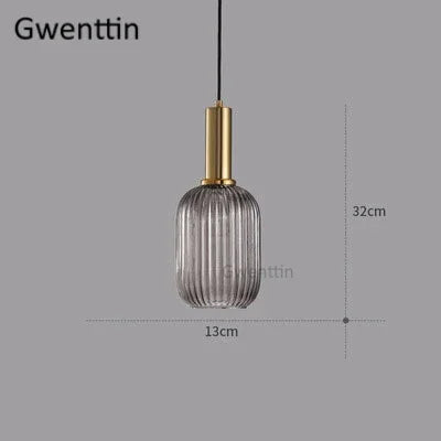 Stained Glass Pendant Lights Nordic Modern Hanging Lamps for Home Decor