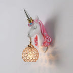 Nordic Unicorn Wall Lamp for Bedroom LED Decoration Light