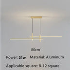 Minimalist Black Gold Dining Table Pendant Lamp for Kitchen Chandelier Lighting Fixtures
