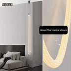 Minimalist Fiber Woven Silicone Line Chandelier