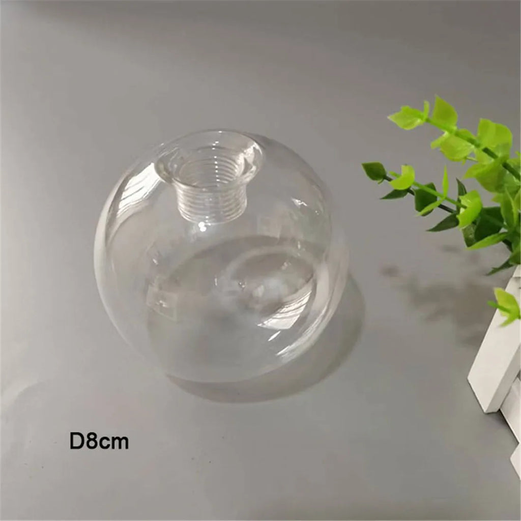 Clear Glass Pendant Lamp Shade with 2.2cm Thread for Chandeliers & Hanging Lights