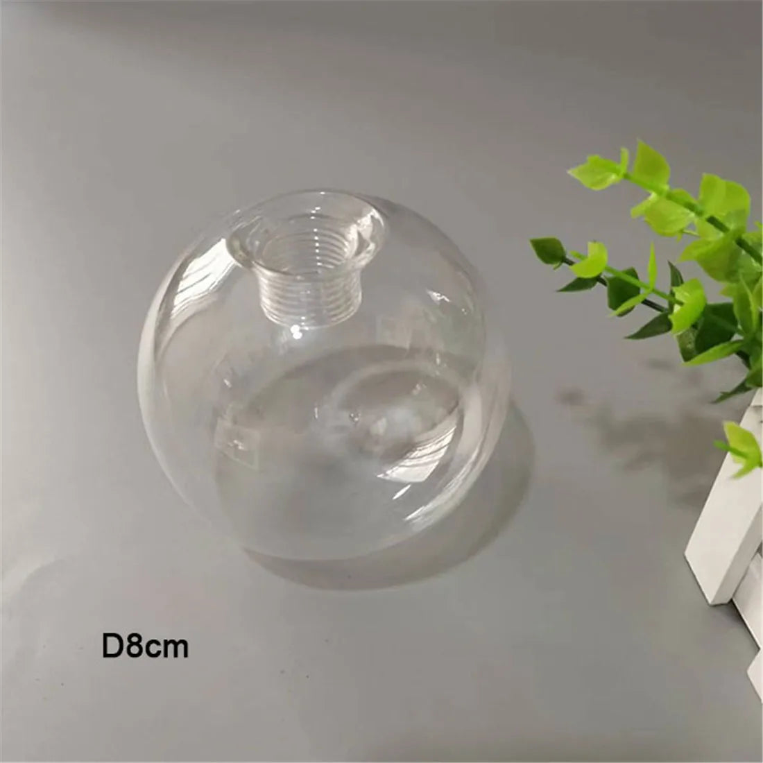 Clear Glass Pendant Lamp Shade with 2.2cm Thread for Chandeliers & Hanging Lights