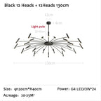LED Ceiling Chandelier Nordic Living Dining Room Bedroom Lighting Fixture