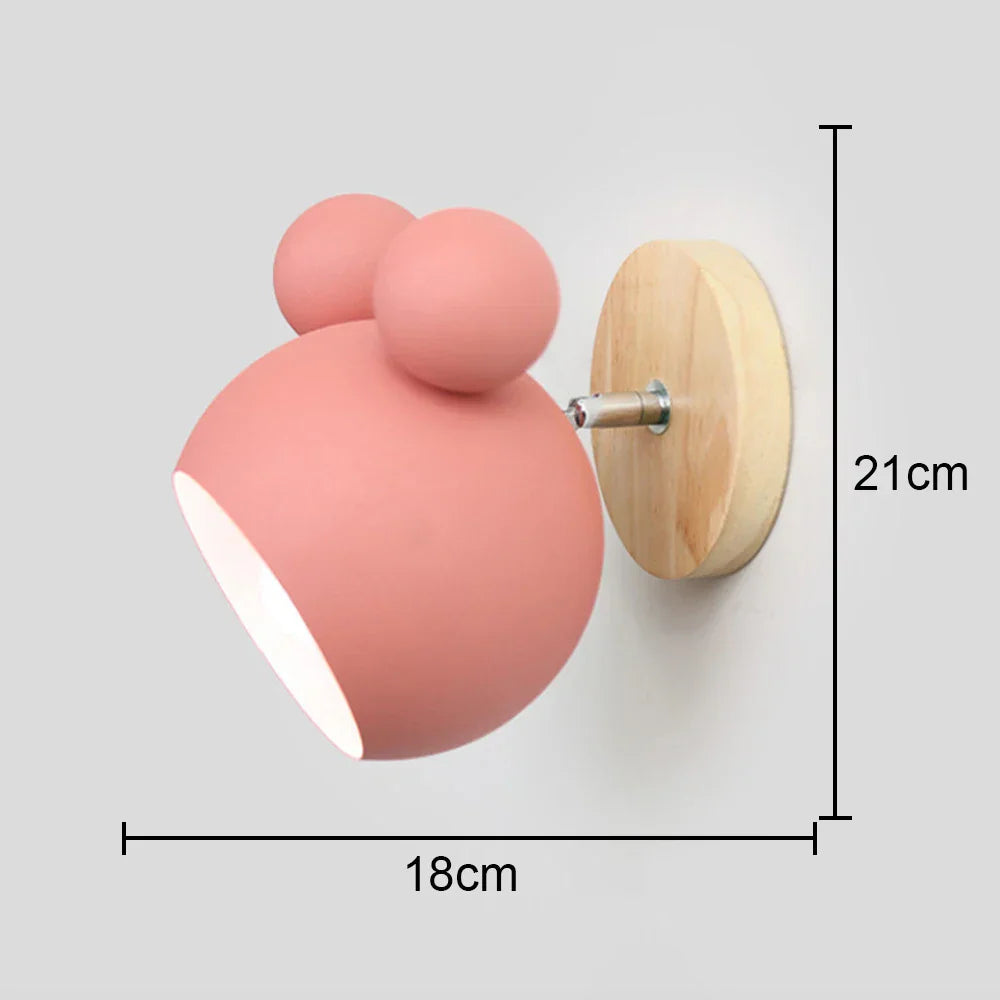 Pink Wall Lights: Nordic Minimalist Bedroom Bedside Lamps, Modern Living Room Decor