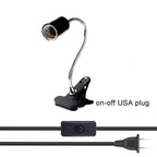 Adjustable Gooseneck Clip Lamp Holder for Home Office Bedside