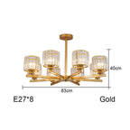 Round Black Chandelier Geometric LED Indoor Hanging Lighting For Modern Minimalist Living Room