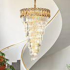 Amber Crystal Chandelier for Luxurious Living Spaces