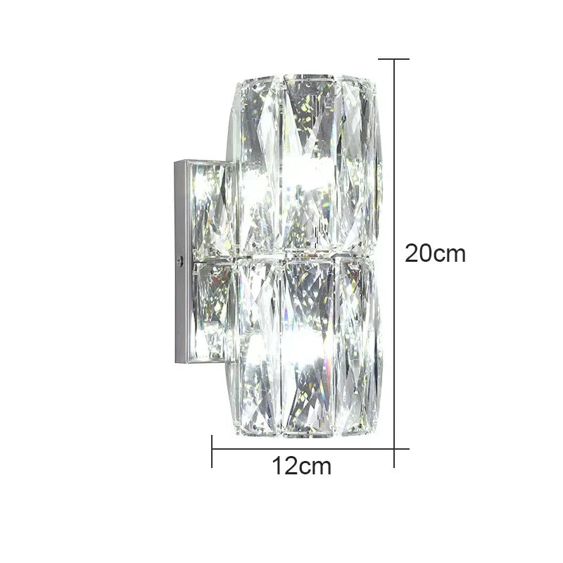 Crystal High-End Wall Lamp for Luxury Living Room, Bedroom, Villa Lighting