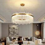 Modern Crystal Glass Chandelier Light for Living Room Dining Bedroom Kitchen Décor