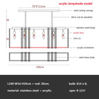 Crystal LED Chandelier: Modern Luxury Dining Room Kitchen Lighting Fixtures