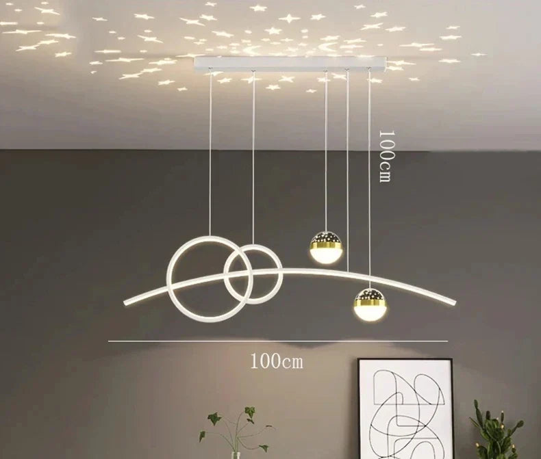 Modern Indoor LED Pendant Ceiling Chandelier for Dining Room