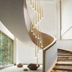 Modern LED Tapered Chandelier for Living Room, Kitchen, and Hall