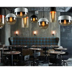 Glass Shade Pendant Light, Industrial Kitchen Restaurant Decor Lighting