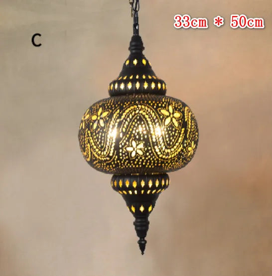 Turkish Pendant Lamp: LED Morocco Lighting for Restaurant, Bar, and Hallway