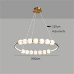 Modern Minimalist Circular Chandelier for Restaurant Living Room Bedroom