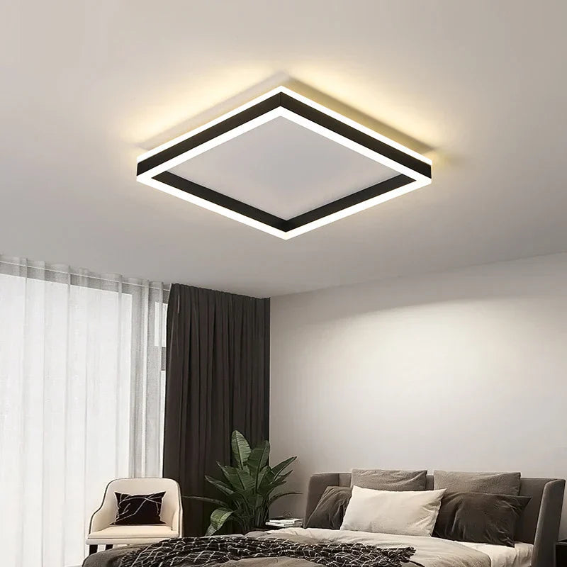 Modern Minimal LED Ceiling Light Acrylic Dimmable Round Lamp Fixtures