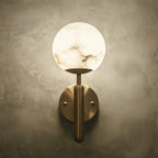 Copper Marble Ball Wall Lamp | Postmodern Luxury LED Lighting