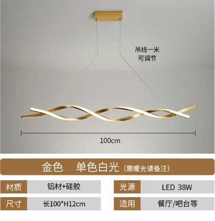 Nordic Chandelier Lighting for Living Dining Room Decor & Kitchen Hanging Lamp