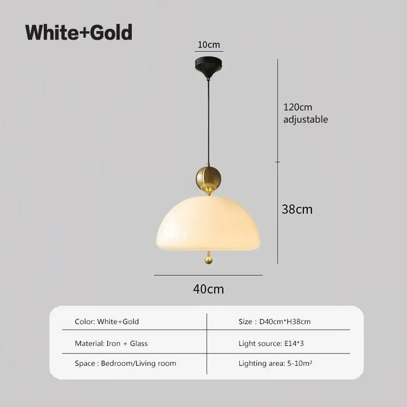 Modern LED Glass Chandelier for Bedroom and Dining Room Lighting