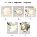 Modern Luxury Petal LED Pendant Light for Living Room, Bedroom, and Kitchen