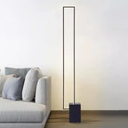 Modern Black LED Floor Lamp with Foot Switch