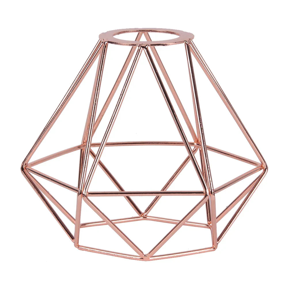 Geometric Metal Light Cage Cover Pendant Lampshade