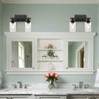 Glass Wall Lamp: Nordic Industrial LED Sconce for Living Bedroom, Kitchen, Dining - Modern Indoor Lighting