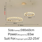 Crystal LED Chandelier for Home Decor & Luxury Lighting