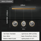 Crystal Ring LED Chandelier for Restaurant Dining Room Coffee Shop