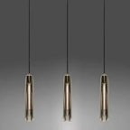 Copper Crystal Tulip Chandelier - Postmodern American Bedroom Bar Bedside Light