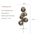 Nordic 7-Light E27 LED Floor Lamp for Living Room Decor