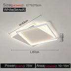 LED Ceiling Lamp Set - Modern Minimalist Nordic Bedroom Living Room Lighting