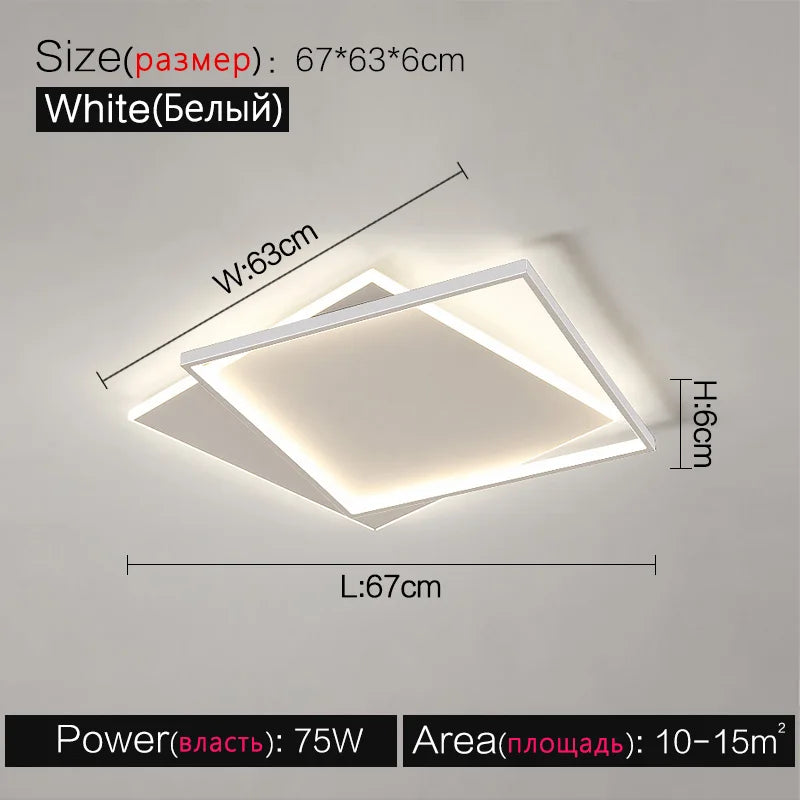 LED Ceiling Lamp Set - Modern Minimalist Nordic Bedroom Living Room Lighting