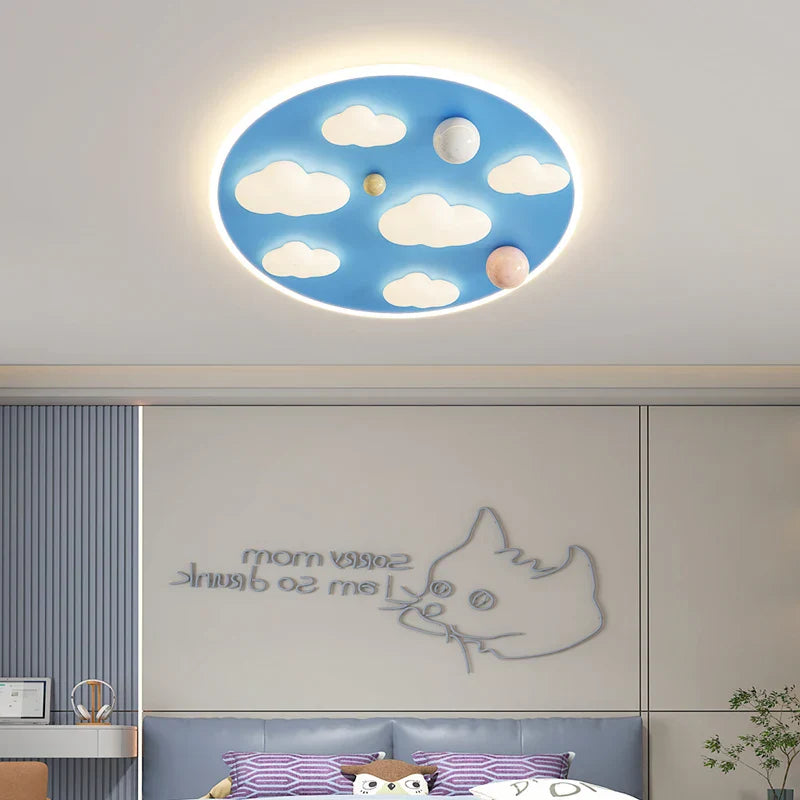 Cloud Shape Ceiling Lights Pink Blue 50CM - Indoor Decorative Ceiling Lamps