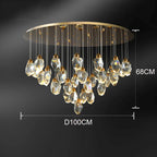 Crystal Chandelier: Luxury Pendant Light for Living and Dining Room