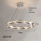 Modern Crystal LED Ceiling Chandelier Light Set for Stylish Indoor Lighting