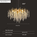 Gold Crystal Grapes Chandelier for Dining Living Room Bedroom