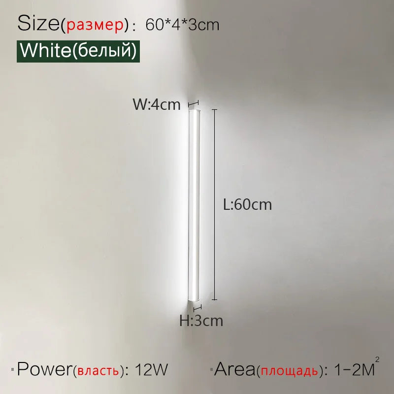 Long Strip Wall Lamp: Minimalist Luxe Ceiling Light for Living Room, Bedroom, Aisle